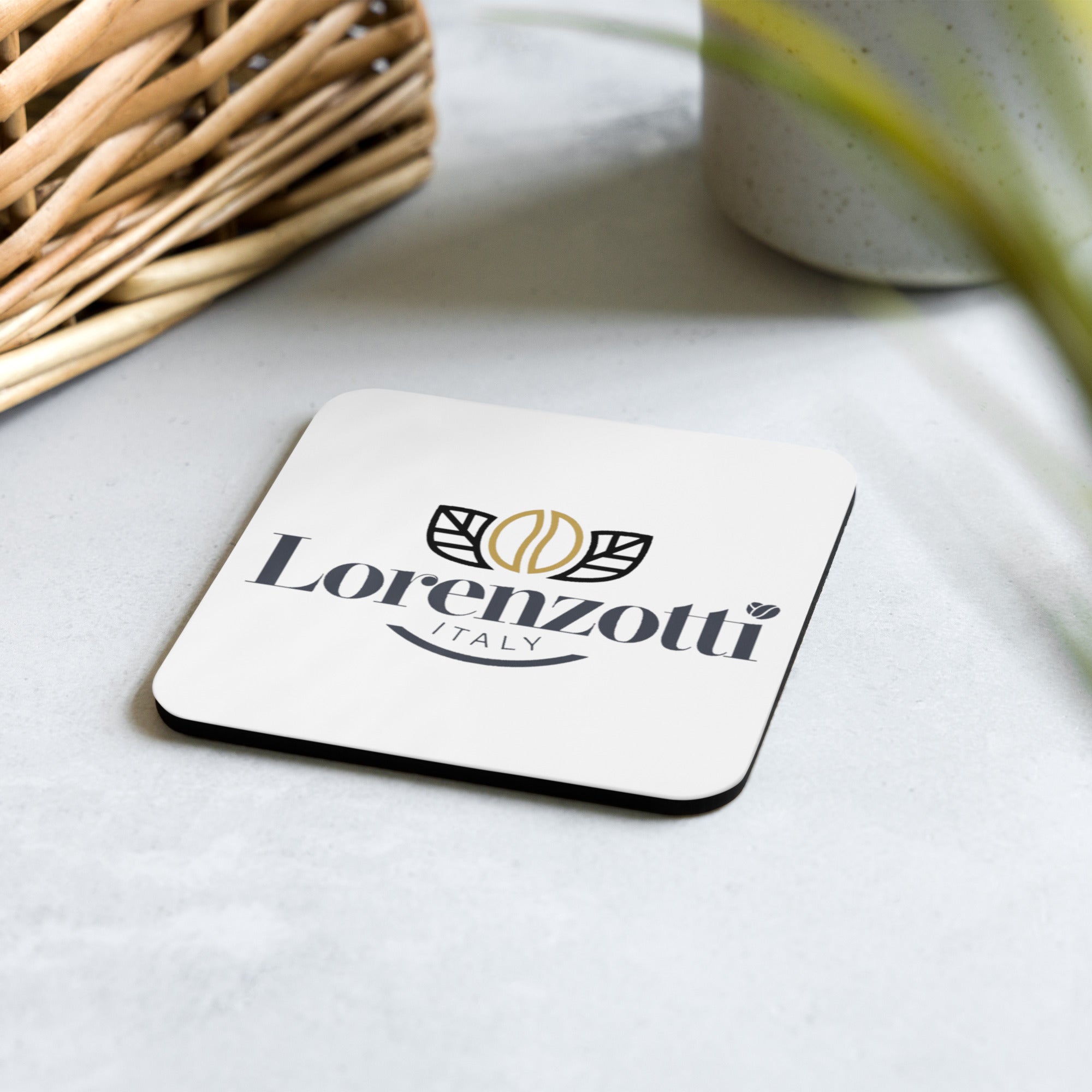 Cork-back coaster