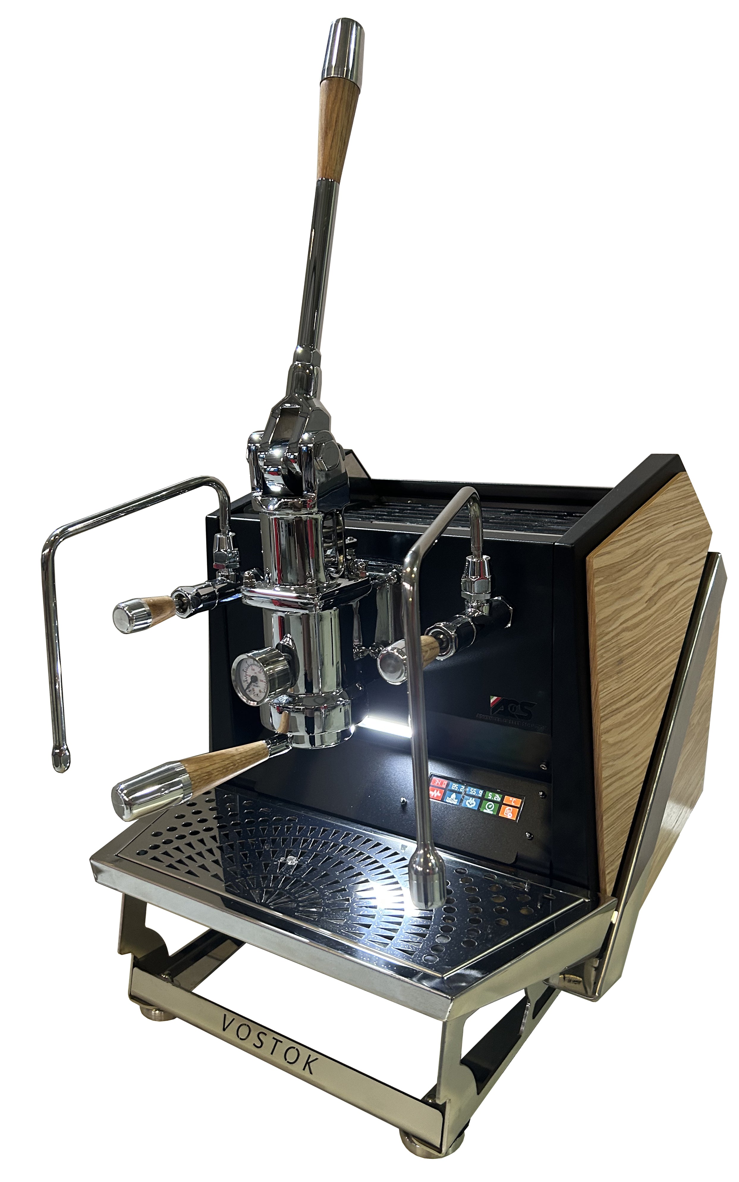 NEW - ACS - Vostok lever espresso machine 1 group in stainless steel.