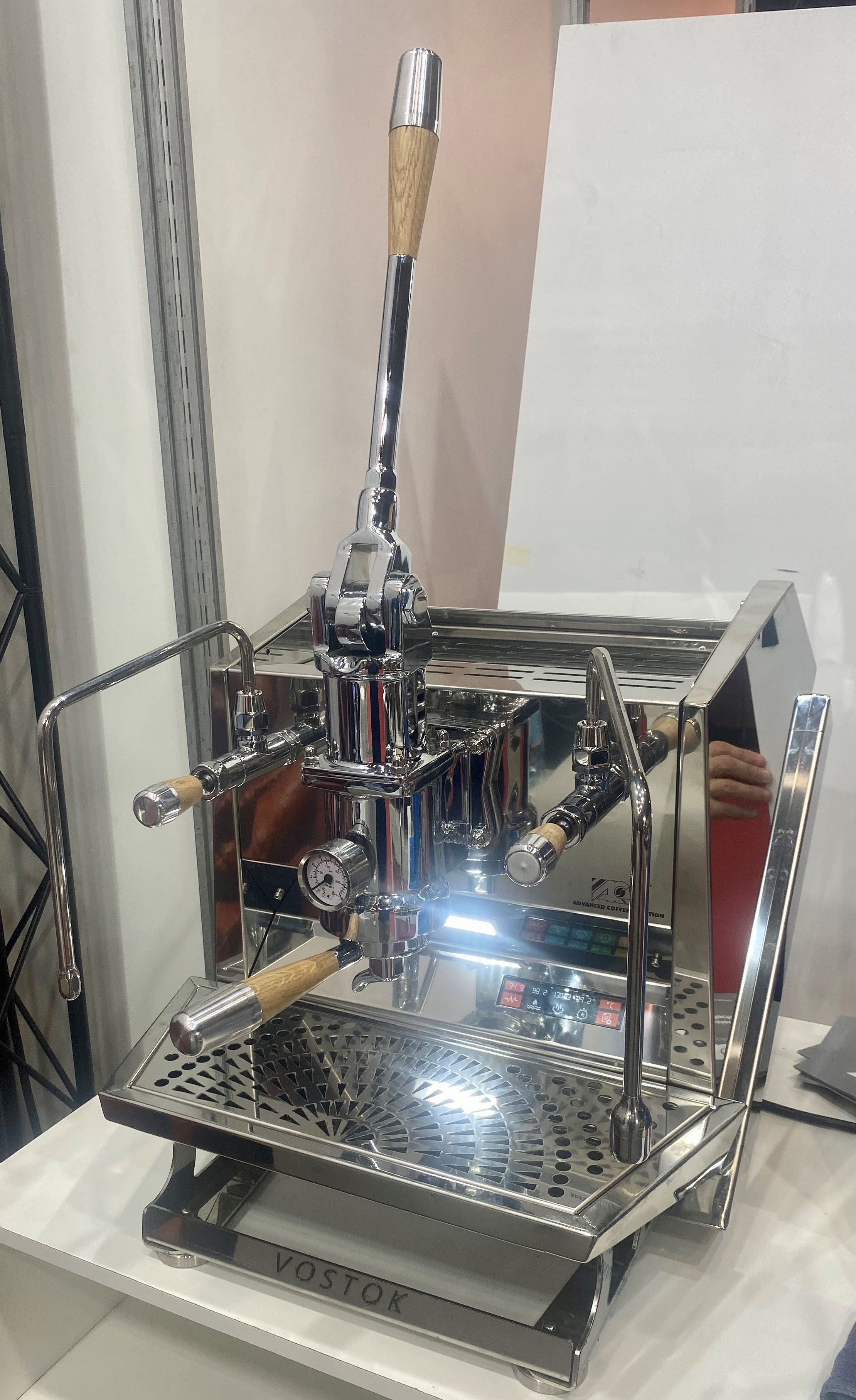 NEW - ACS - Vostok lever espresso machine 1 group in stainless steel.